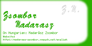 zsombor madarasz business card